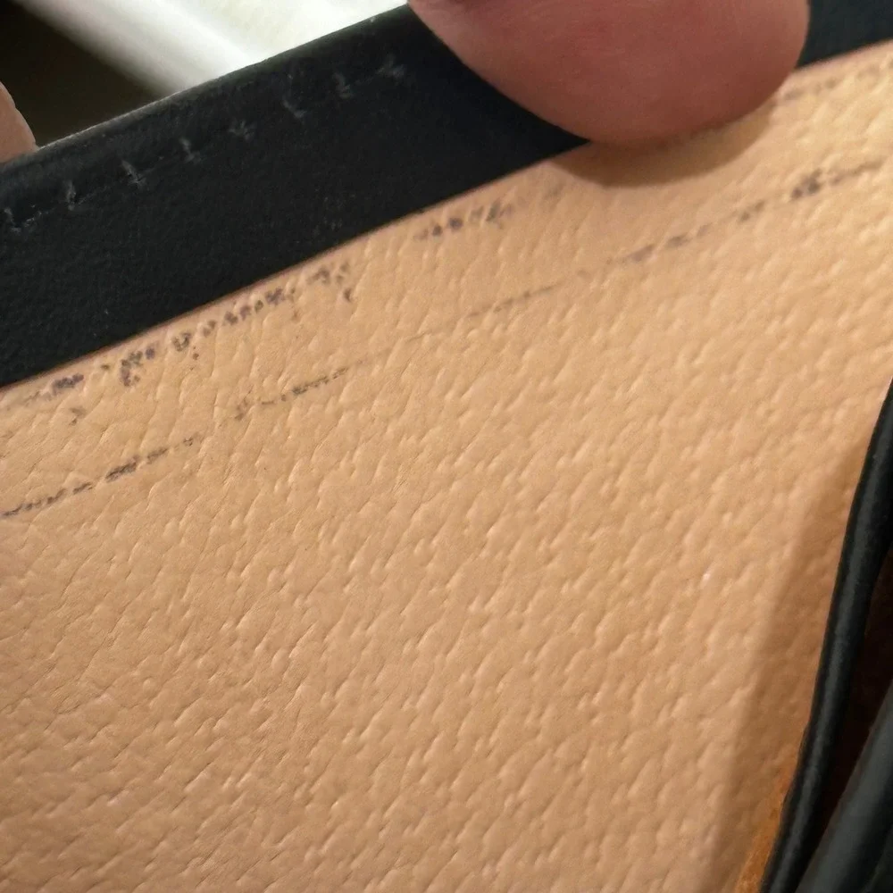 Artisan Hand-Made Black Leather Trifold Wallet Nicaragua Mens ID Window Pocket